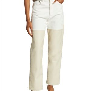 AGOLDE Pieced 90's High-Rise Pinch-Waist Straight-Leg Jeans